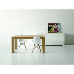 Credenza Abete Bianco Spazzolato 185x50x84 Per Interno Sala Da Pranzo Salotto Cucina Moderno Massello -Vendite HOMCOM || VIDAXL || Songmics 6782673 3