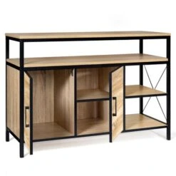 Credenza Bassa DETROIT A 2 Ante, Design Industriale -Vendite HOMCOM || VIDAXL || Songmics 68672784 5