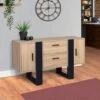 Credenza PHOENIX In Legno E Nero -Vendite HOMCOM || VIDAXL || Songmics 68672808 1