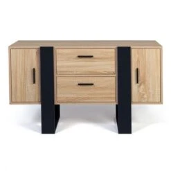 Credenza PHOENIX In Legno E Nero 9 Credenza PHOENIX In Legno E Nero -Vendite HOMCOM || VIDAXL || Songmics 68672808 3