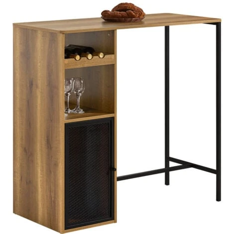 Bancone Bar Tavolo Da Pranzo Tavolo Da Balcone In Design Industriale, 110x50x105cm FWT97-PF SoBuy 3 Bancone Bar Tavolo Da Pranzo Tavolo Da Balcone In Design Industriale, 110x50x105cm FWT97-PF SoBuy