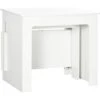 HOMCOM Tavolo Pieghevole Da Pranzo Max 6 Persone Per Spazi Limitati, In Truciolato E Acciaio, 180x85x75 Cm, Bianco -Vendite HOMCOM || VIDAXL || Songmics 70299310 1