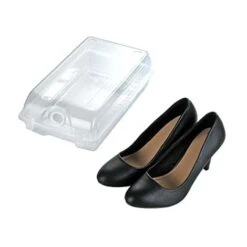 WENKO Contenitore Portascarpe M - Custodia Per Le Scarpe, Scatola Impilabile, Polipropilene, 19.5 X 10 X 32 Cm, Trasparente -Vendite HOMCOM || VIDAXL || Songmics 70859819 2