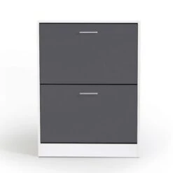 Scarpiera Bianca A 2 Ante Grigia 9 Scarpiera Bianca A 2 Ante Grigia -Vendite HOMCOM || VIDAXL || Songmics 71919004 3