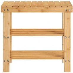 SoBuy Portascarpe, Scarpiera Da Ingresso, Bambù, ,Anti-scivolo,FSR02-K-N, IT