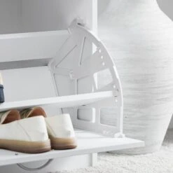 SoBuy Scarpiera Panca Scarpiera Portascarpe Con Seduta Bianco FSR16-W -Vendite HOMCOM || VIDAXL || Songmics 7330527 4