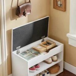 SoBuy Scarpiera Da Ingresso, Cassapanca,Portascarpe Con Cuscino,bianco, FSR25-W,IT 9 SoBuy Scarpiera Da Ingresso, Cassapanca,Portascarpe Con Cuscino,bianco, FSR25-W,IT -Vendite HOMCOM || VIDAXL || Songmics 7330534 3