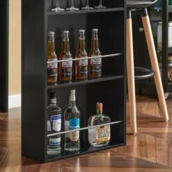 SoBuy Tavolo Alto Da Bar Moderni,Bancone Stile Bar,Tavolo Cucina Nero FWT17-SCH 10 SoBuy Tavolo Alto Da Bar Moderni,Bancone Stile Bar,Tavolo Cucina Nero FWT17-SCH -Vendite HOMCOM || VIDAXL || Songmics 7450131 4