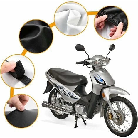 Coprisella Impermeabile Per Scooter Da Moto, Coprisella Per Sedile In Pelle - Taglia XL 5 Coprisella Impermeabile Per Scooter Da Moto, Coprisella Per Sedile In Pelle - Taglia XL - immagine 3