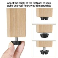 Yaheetech Set Di 2 Sedie Da Sala Da Pranzo Imbottite Sedia Da Cucina Con Alto Schienale Sedie Con Gambe In Legno Massello Stile Moderno In Tessuto Blu -Vendite HOMCOM || VIDAXL || Songmics 75411817 5