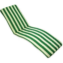 Cuscino Tenerife A Righe Blu Per Lettino Pieghevole - Cm.58,5x189h. Spessore Cm.3