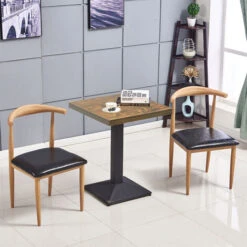 DYHF Tavolo Quadrato A Gamba Singola Orologio D'epoca 60 X 60 X 75 Cm -Vendite HOMCOM || VIDAXL || Songmics 78070127 5