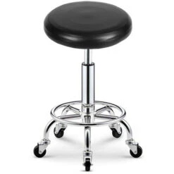 Fodera Per Sgabello In Pelle PU Elastica Rotonda Coprisedile Per Sgabello Da Bar Sintetico Fodera Per Sedia Da Pranzo - Nero -Vendite HOMCOM || VIDAXL || Songmics 78537683 4