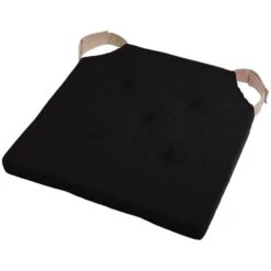 CUSCINO GALETTE CON VELCRO 38X38 GRIGIO Colore Nero