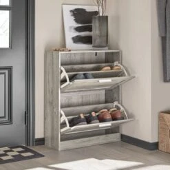 Scarpiera Ribaltabile Scarpiera A 2 Ribalte Portascarpe Salvaspazio Slim, 60x23x79cm Grigio FSR137-HG SoBuy -Vendite HOMCOM || VIDAXL || Songmics 79368449 4