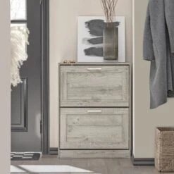 Scarpiera Ribaltabile Scarpiera A 2 Ribalte Portascarpe Salvaspazio Slim, 60x23x79cm Grigio FSR137-HG SoBuy -Vendite HOMCOM || VIDAXL || Songmics 79368449 5