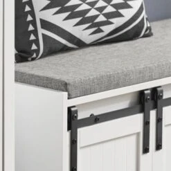 Scarpiera Con Seduta Panca Con Vano Contenitore Scarpiera Con Ante Scorrevoli 120x35x45cm FSR133-W SoBuy 9 Scarpiera Con Seduta Panca Con Vano Contenitore Scarpiera Con Ante Scorrevoli 120x35x45cm FSR133-W SoBuy -Vendite HOMCOM || VIDAXL || Songmics 79368450 3