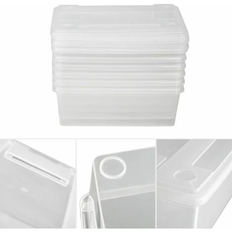 Set Di 6 Contenitori Per Scarpe, 33x23x12cm - Contenitori Per Armadi, Scatole Armadio, Scatole Scarpe 6 Set Di 6 Contenitori Per Scarpe, 33x23x12cm - Contenitori Per Armadi, Scatole Armadio, Scatole Scarpe - immagine 4