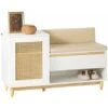 Scarpiera In Rattan Da Ingresso, Scarpiera Con Vano Contenitore, Scarpiera Decorativa Portascarpe Con Panca In Legno, 100x35x60cm FSR128-W SoBuy 2 Scarpiera In Rattan Da Ingresso, Scarpiera Con Vano Contenitore, Scarpiera Decorativa Portascarpe Con Panca In Legno, 100x35x60cm FSR128-W SoBuy -Vendite HOMCOM || VIDAXL || Songmics 80323404 1