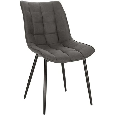 WOLTU 6x Sedie Da Pranzo Tessuto Di Leathaire Seduta E Schienale Cucina Ristorante Marrone Scuro 7 WOLTU 6x Sedie Da Pranzo Tessuto Di Leathaire Seduta E Schienale Cucina Ristorante Marrone Scuro - immagine 5