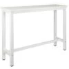 WOLTU Tavolo Bar 140 CM Da Pranzo Cucina In Metallo E Legno Tavolino Caffè Alto Bianco -Vendite HOMCOM || VIDAXL || Songmics 80879274 1