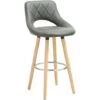 WOLTU Sgabello Da Bar Per Cucina Ristorante Con Poggiapiedi Gambe Legno Massello Grigio -Vendite HOMCOM || VIDAXL || Songmics 80879553 1