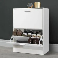 Scarpiera A 2 Ante Bianca