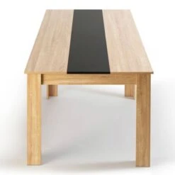 Tavolo Da Pranzo GEORGIA Per 8 Persone In Finto Faggio E Nero 160 Cm -Vendite HOMCOM || VIDAXL || Songmics 81211820 4