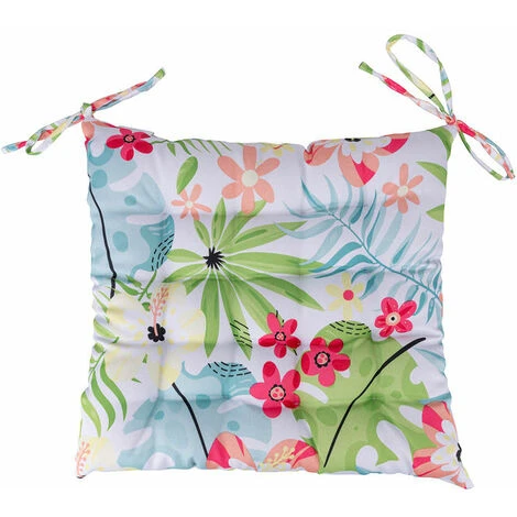 Cuscino Sedia Da Cucina Con Laccetti 40x40 Cm,Le Jardin 4 Cuscino Sedia Da Cucina Con Laccetti 40x40 Cm,Le Jardin - immagine 2