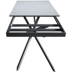 Tavolo Allungabile Fino A 220 Cm Ganty 160 Con Bordo Antracite Piano Cemento -Vendite HOMCOM || VIDAXL || Songmics 81263370 3