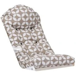 Cuscino Per Poltrona O Sdraio Imbottito Tessuto Policotone Lusso Avana