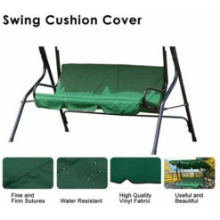 Copertura Per Sedia A Dondolo Cuscino Pieghevole Impermeabile Patio Giardino Cortile Sedile Esterno Di Ricambio (grigio) -Vendite HOMCOM || VIDAXL || Songmics 81310766 4