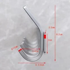 None Appendiabiti Da Parete Per Bagno Appendiabiti Da Bagno In Acciaio Inox Finitura Spazzolata 3 Ganci -Vendite HOMCOM || VIDAXL || Songmics 81947162 3