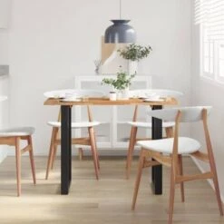 Tavolo Da Pranzo 110x50x76 Cm Legno Massello Di Acacia VidaXL 10 Tavolo Da Pranzo 110x50x76 Cm Legno Massello Di Acacia VidaXL -Vendite HOMCOM || VIDAXL || Songmics 82153564 4