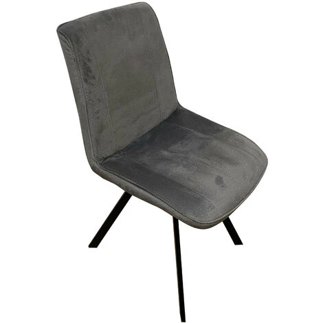 SEDIA MODERNA IN TESSUTO GRIGIO 5 SEDIA MODERNA IN TESSUTO GRIGIO - immagine 3