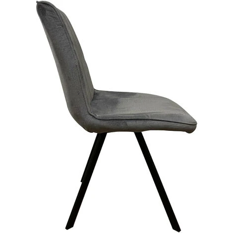SEDIA MODERNA IN TESSUTO GRIGIO 6 SEDIA MODERNA IN TESSUTO GRIGIO - immagine 4