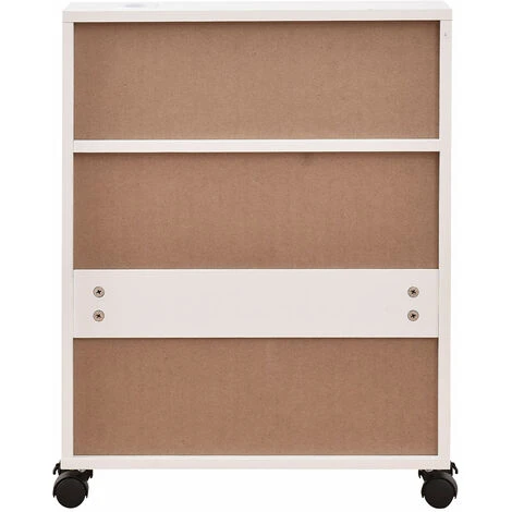 Mobiletto Armadio Portaoggetti Carrello Stretto Salvaspazio Bianco 52x17x67 Cm 6 Mobiletto Armadio Portaoggetti Carrello Stretto Salvaspazio Bianco 52x17x67 Cm - immagine 4