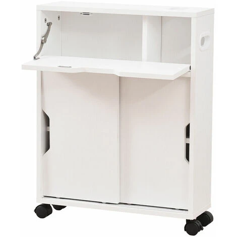 Mobiletto Armadio Portaoggetti Carrello Stretto Salvaspazio Bianco 52x17x67 Cm 7 Mobiletto Armadio Portaoggetti Carrello Stretto Salvaspazio Bianco 52x17x67 Cm - immagine 5