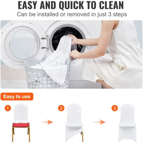 Coprisedia Spandex Elastico 50 Pezzi Copertura Della Sedia Per Matrimonio 7 Coprisedia Spandex Elastico 50 Pezzi Copertura Della Sedia Per Matrimonio - immagine 5