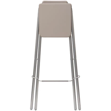 Sedia Da Bar Pieghevole Louna Color Tortora - 5 Five Simply Smart 4 Sedia Da Bar Pieghevole Louna Color Tortora - 5 Five Simply Smart - immagine 2