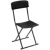 Sedia Pieghevole In Similpelle Nera - Sedia Pieghevole Nera, Pvc E Acciaio, Dimensioni L. 40,5 X L. 40 X H. 83 Cm - Atmosphera Créateur D'intérieur -Vendite HOMCOM || VIDAXL || Songmics 83772932 1