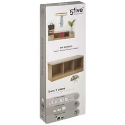 Panca A 3 Posti Mix N Modul Effetto Rovere Naturale - 5 Five Simply Smart -Vendite HOMCOM || VIDAXL || Songmics 83773438 3