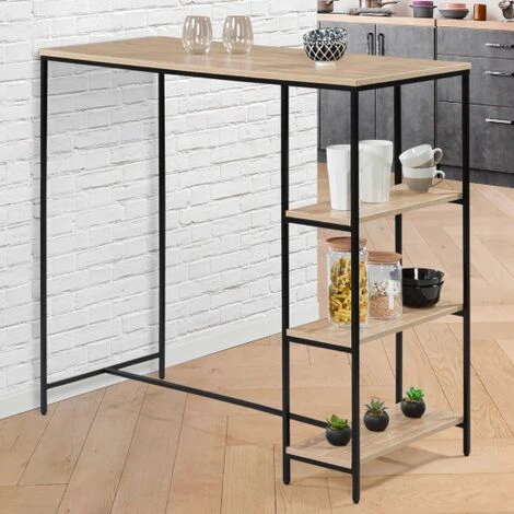 Tavolo Alto Da Bar DETROIT Da 2 A 4 Persone Design Industriale 3 Tavolo Alto Da Bar DETROIT Da 2 A 4 Persone Design Industriale