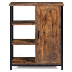 Credenza Con 3 Ripiani E Armadietto DAYTON Effetto Invecchiato Design Industriale 9 Credenza Con 3 Ripiani E Armadietto DAYTON Effetto Invecchiato Design Industriale -Vendite HOMCOM || VIDAXL || Songmics 85683927 3