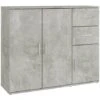 Credenza Grigio Cemento 91x29,5x75 Cm In Legno Multistrato VidaXL 2 Credenza Grigio Cemento 91x29,5x75 Cm In Legno Multistrato VidaXL -Vendite HOMCOM || VIDAXL || Songmics 87837718 1