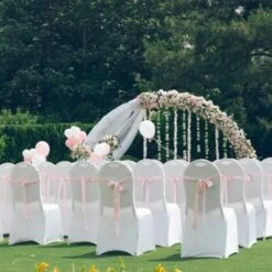 Coprisedia Spandex Elastico 50 Pezzi Bianco Copertura Della Sedia Per Matrimonio Fodera Copre Con Schienale Da Sala Pranzo Decorazione -Vendite HOMCOM || VIDAXL || Songmics 87878348 2