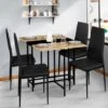 Tavolo Consolle Pieghevole 2-4 Persone In Faggio E Nero Design Industriale EDI -Vendite HOMCOM || VIDAXL || Songmics 88042161 1
