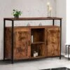 Credenza A 2 Ante Con Ripiani Effetto Invecchiato, Design Industriale DAYTON -Vendite HOMCOM || VIDAXL || Songmics 88042171 1