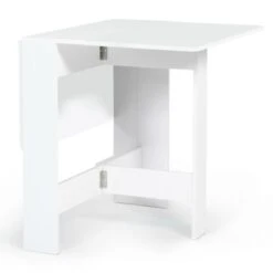 Tavolo Consolle Pieghevole 2-4 Persone In Legno Bianco EDI 10 Tavolo Consolle Pieghevole 2-4 Persone In Legno Bianco EDI -Vendite HOMCOM || VIDAXL || Songmics 88042226 4