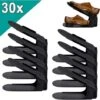 Set Di 30 Regolabile Scarpiera Salvaspazio Portascarpe Organizer Scarpe Portascarpe Regolaili In Plastica, Nero HENGMEI -Vendite HOMCOM || VIDAXL || Songmics 88136408 1